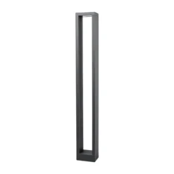 Lucande Bolardo luminoso LED Jupp, 90 cm, antracita, metal, IP54