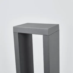 Lucande Bolardo luminoso LED Jupp, 90 cm, antracita, metal, IP54