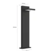 Lucande Bolardo luminoso LED Silvan, 65 cm, antracita, metal