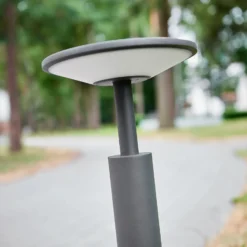 Lucande, bolardo luminoso LED Fenia, 60 cm, antracita, IP65