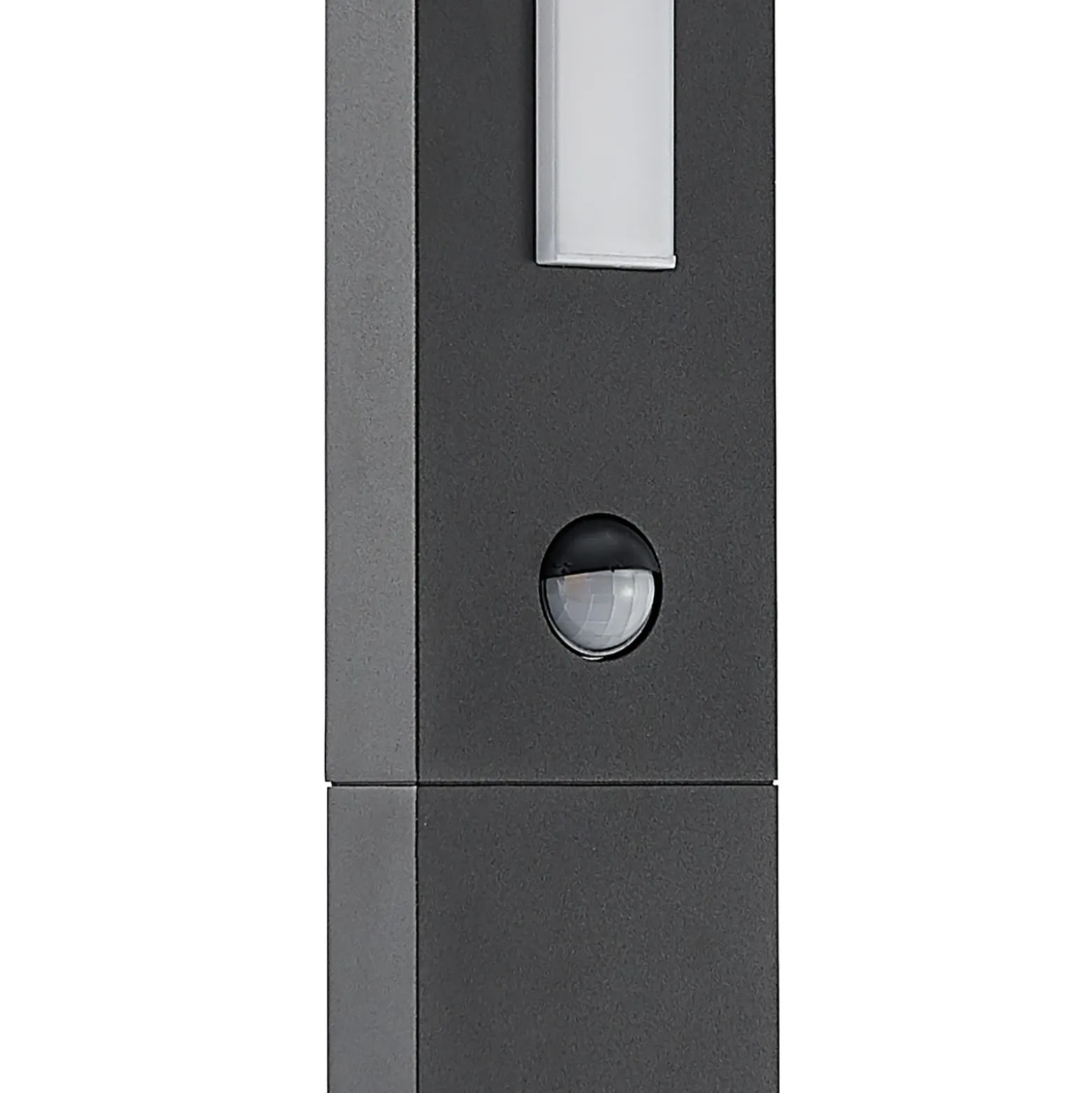 Lucande, bolardo luminoso LED Virgalia, detector de movimiento, 100 cm, IP54