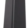 Lucande, bolardo luminoso LED Dakil, negro, aluminio