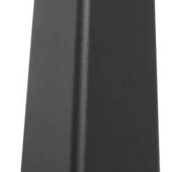 Lucande, bolardo luminoso LED Dakil, negro, aluminio