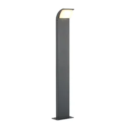 Lucande, bolardo luminoso LED Tinna, 80 cm, antracita, IP65