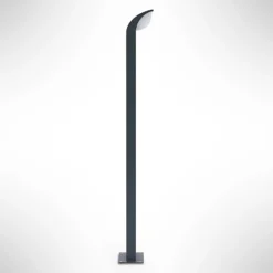 Lucande, bolardo luminoso LED Tinna, 80 cm, antracita, IP65