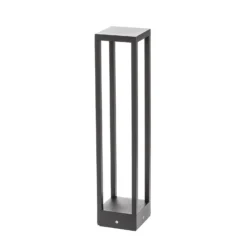 Lucande Bolardo luminoso LED Carlota, antracita, 65 cm, metal