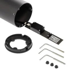Lucande Bolardo luminoso LED Lucius, 65 cm, antracita, metal, IP54