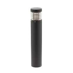 Lucande Bolardo luminoso LED Lucius, 65 cm, antracita, metal, IP54