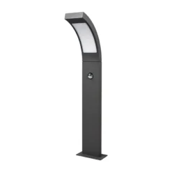 Lucande, bolardo luminoso LED Juvia, 60 cm, detector de movimiento, IP54