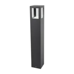Lucande Bolardo luminoso LED Nicola, 65 cm, antracita, P54
