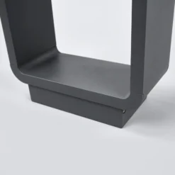Lucande, bolardo luminoso LED Ninon, 80 cm, antracita, metal