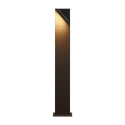 Lucande Bolardo luminoso LED Silvan, 100 cm, antracita, metal