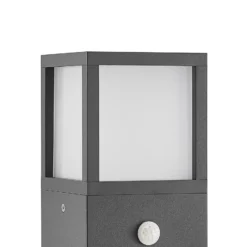 Lucande, bolardo luminoso LED Dewari, detector de movimiento, 65 cm, IP54