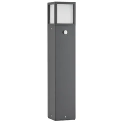 Lucande, bolardo luminoso LED Dewari, detector de movimiento, 65 cm, IP54