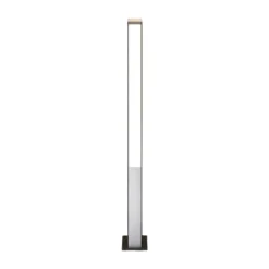 Lucande Bolardo luminoso LED Aegisa, 80 cm, antracita, metal, IP54