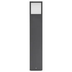 Lucande, bolardo luminoso LED Dewari, 65 cm, gris oscuro, IP54