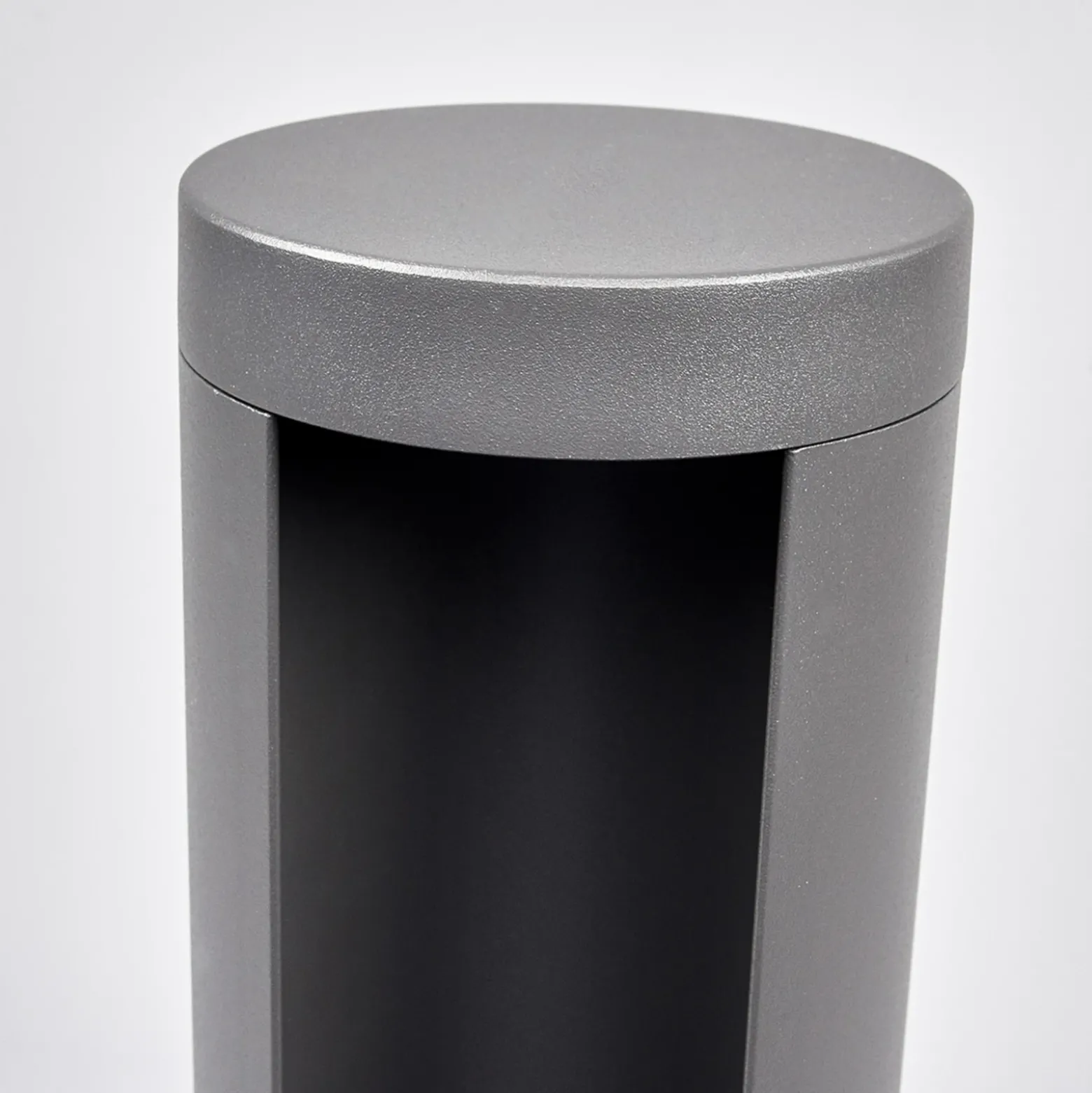 Lucande, bolardo luminoso LED Jaron, 65 cm, antracita, IP54