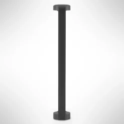 Lucande, bolardo luminoso LED Habsa, 80 cm, antracita, metal