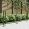 Lucande, bolardo luminoso LED Belna, 100 cm, antracita, hormigón, IP65