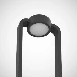 Lucande, bolardo luminoso LED Belna, 100 cm, antracita, hormigón, IP65