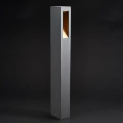 Lucande, bolardo luminoso LED Jenke, 65 cm, antracita, aluminio
