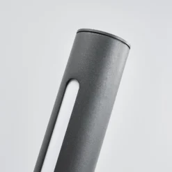 Lucande Bolardo luminoso LED Tomas, 75 cm, gris oscuro, IP54