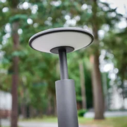 Lucande, bolardo luminoso LED Fenia, 100 cm, antracita, IP65