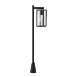 Lucande Bolardo luminoso Siveta, 100 cm de altura, negro, E27, IP65