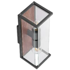Lucande Elwin aplique, angular, 2 luces