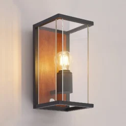 Lucande Elwin aplique, 1 luz, sensor