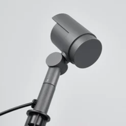 Lucande foco LED con pica Beatrix, antracita, aluminio, 45,7cm