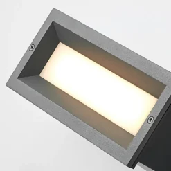 Lucande Lachlain aplique LED empotrado de exterior