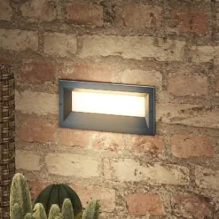 Lucande Lachlain aplique LED empotrado de exterior