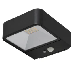 Lucande LED aplique para exterior Dava, altura 5 cm, sensor