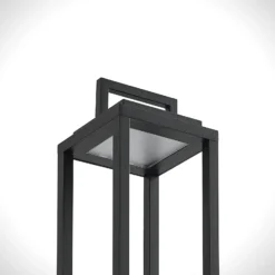 Lucande LED lámpara de exterior Mirina, negro, batería recargable,