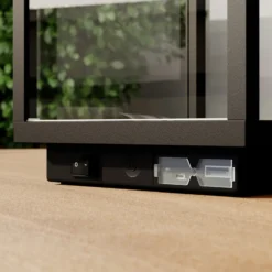Lucande LED lámpara de mesa recargable Cube, aluminio, IP54, atenuable