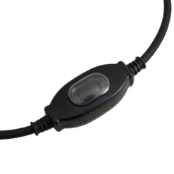 Lucande LED lámpara de pie exterior Heribio, negro, hierro, 153 cm