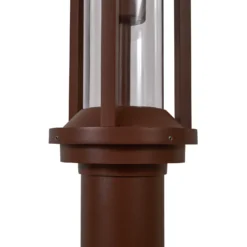 Lucande lámpara de exterior Alivaro, color óxido, 220 cm, E27, IP65