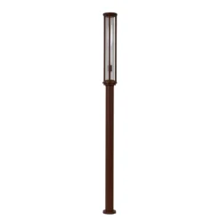 Lucande lámpara de exterior Alivaro, color óxido, 220 cm, E27, IP65