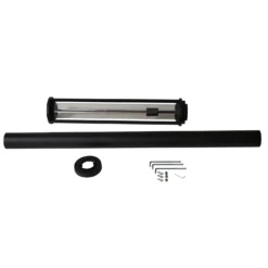 Lucande lámpara de exterior Alivaro, negro, 220 cm, E27, IP65