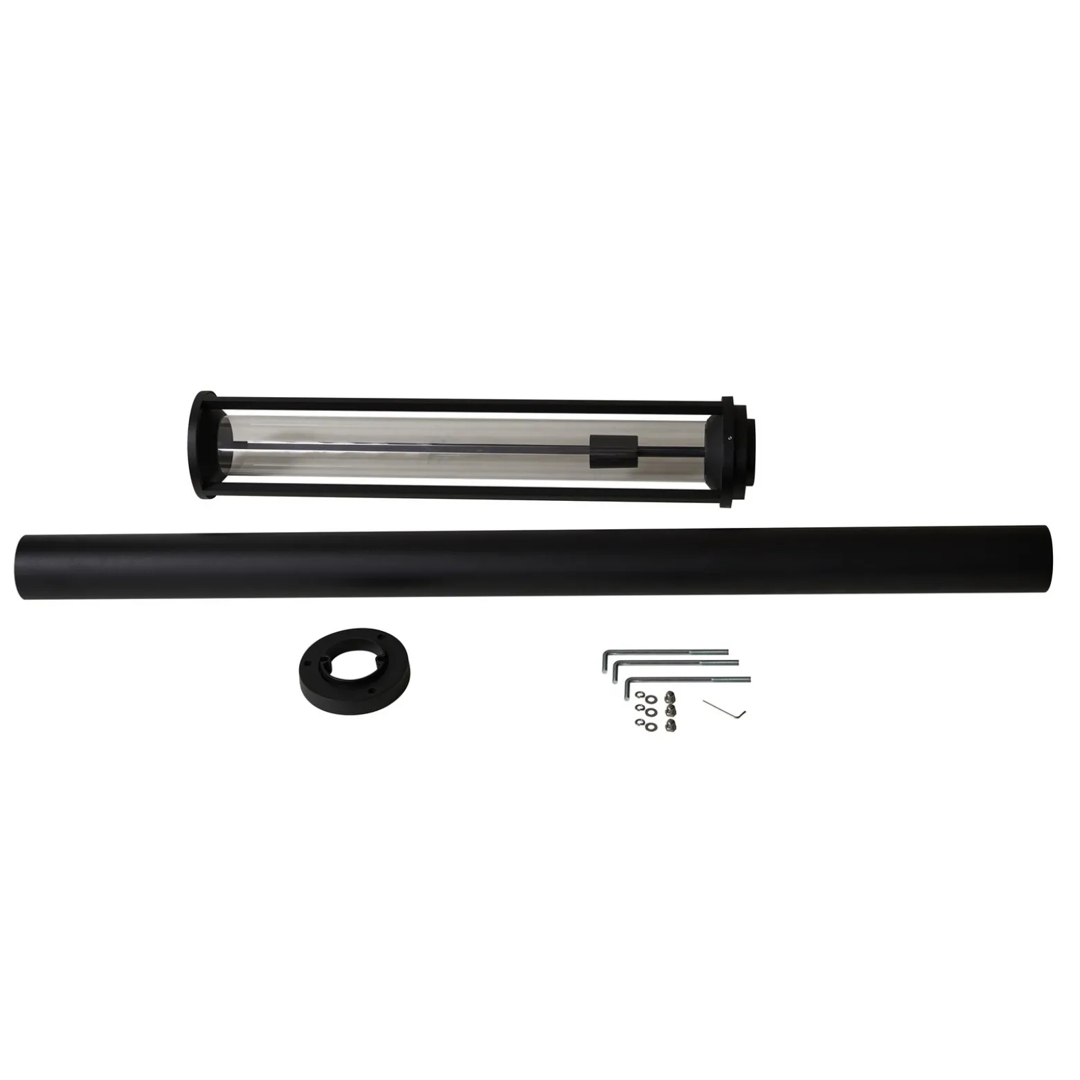 Lucande lámpara de exterior Alivaro, negro, 220 cm, E27, IP65