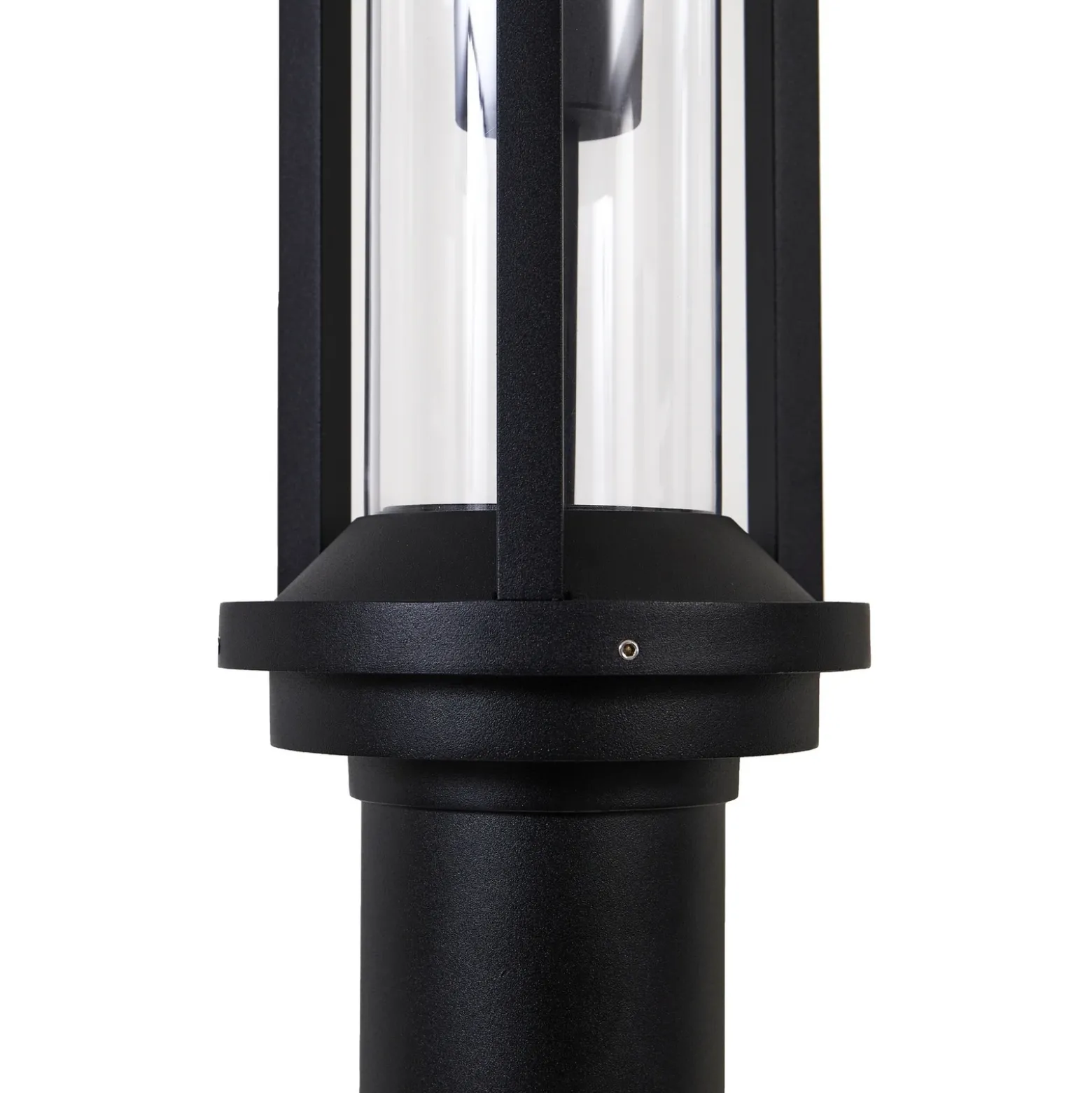 Lucande lámpara de exterior Alivaro, negro, 220 cm, E27, IP65
