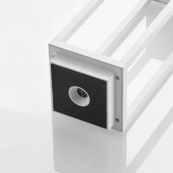 Lucande Lámpara de exterior de LED Mirina, blanca, batería recargable,