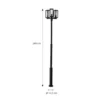 Lucande Lámpara de exterior Siveta, 240 cm, 3 luces, negra, E27, IP65