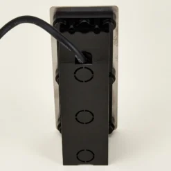 Lucande Lámpara de pared LED empotrable Holly, 17 cm, acero inoxidable