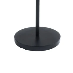 Lucande lámpara de pie LED solar Eligio, bambú, Ø 39 cm, RGB