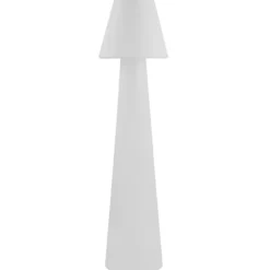 Lucande Lámpara de terraza Gauri, blanca, altura 107 cm, IP65