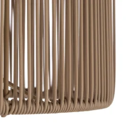 Lucande lámpara de terraza Solvindor, caqui, plástico IP44