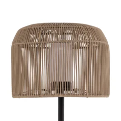 Lucande lámpara de terraza Solvindor, caqui, plástico IP44