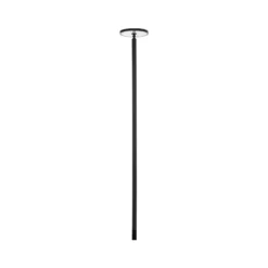 Lucande lámpara exterior LED Akito, antracita, 220 cm, IP54